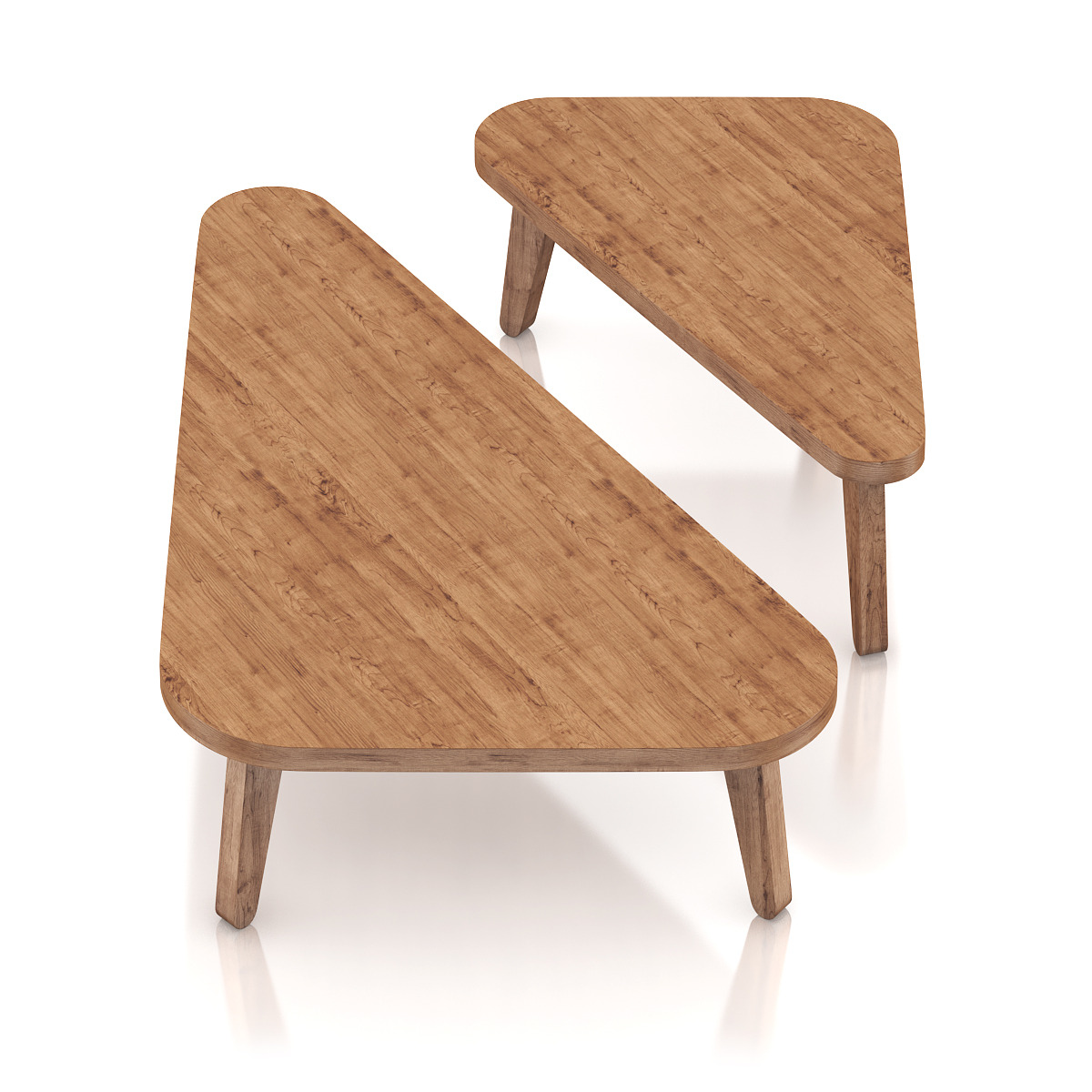 Two Triangle Coffee Tables by CGAxis 3DOcean